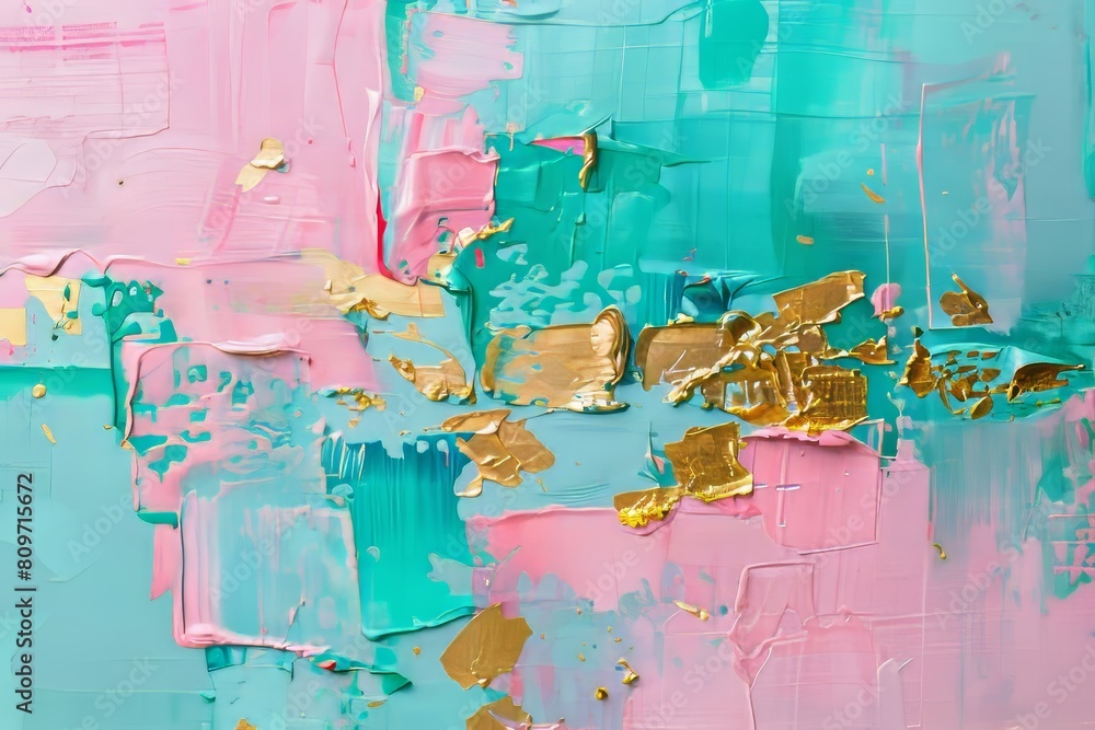 Fototapeta premium Abstract acrylic paint strokes texture
