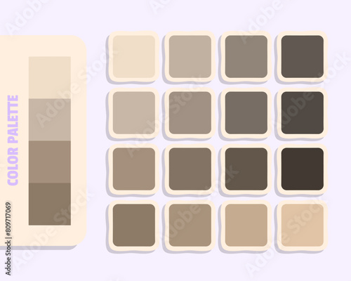 bisque tan rosybrown gray  color theory, design and edit idea, colour matching, rgb color palette