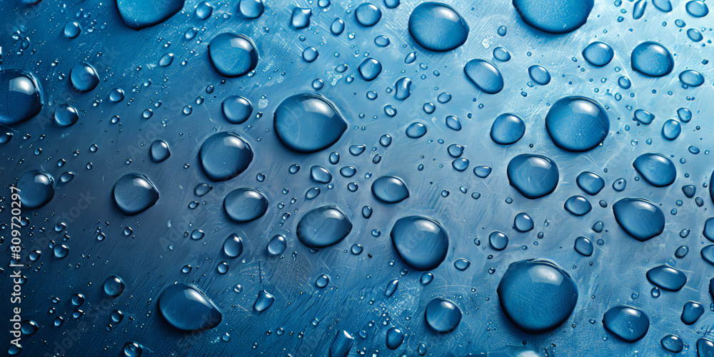 water droplets on a blue background, water texture surface, water drop texture on blue background water droplets on a blue background, water texture surface, water drop texture on blue background