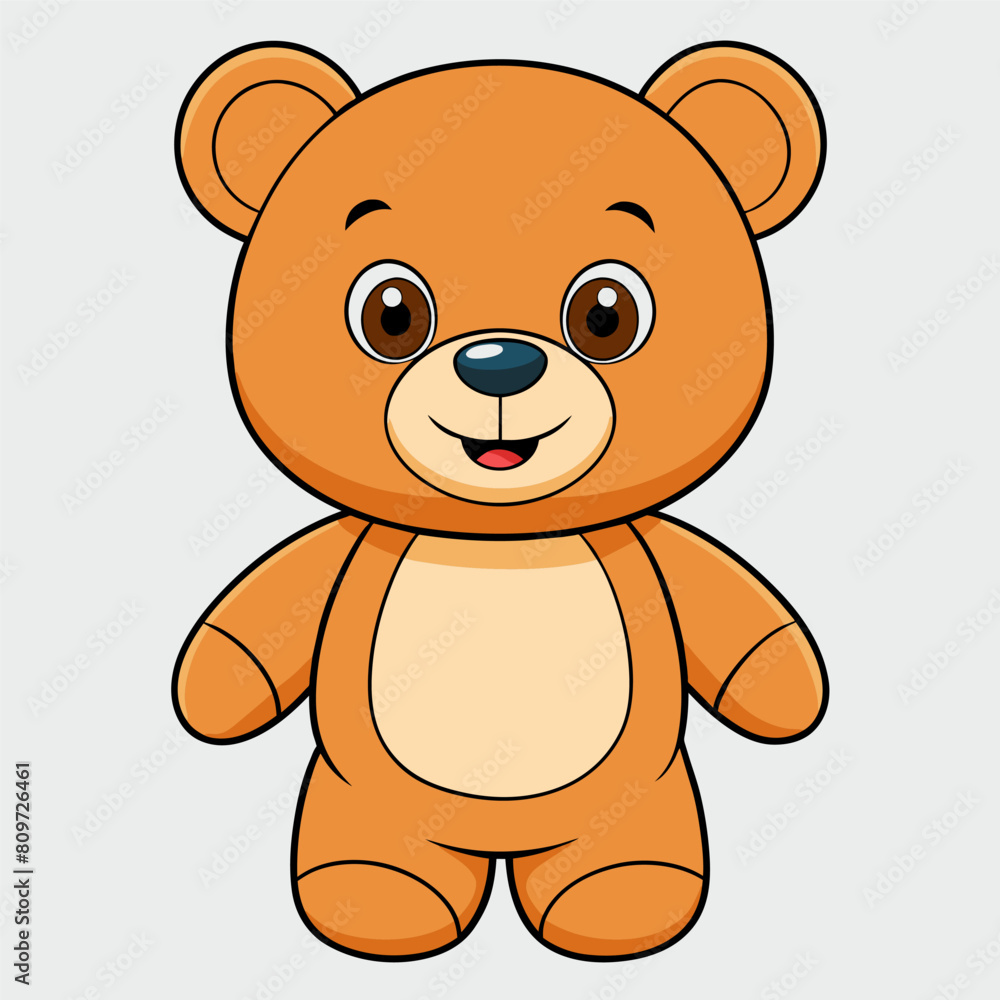 Cartoon Teddy Bear Illustration, Cartoon Art Cartoon Teddy Bear Illustration, Cartoon Art