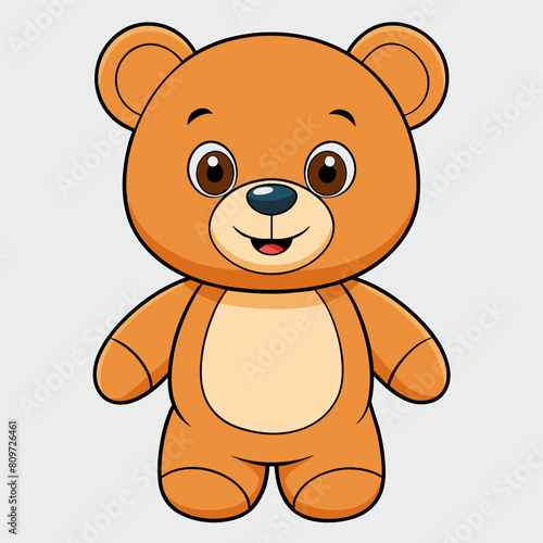 Cartoon Teddy Bear Illustration, Cartoon Art
