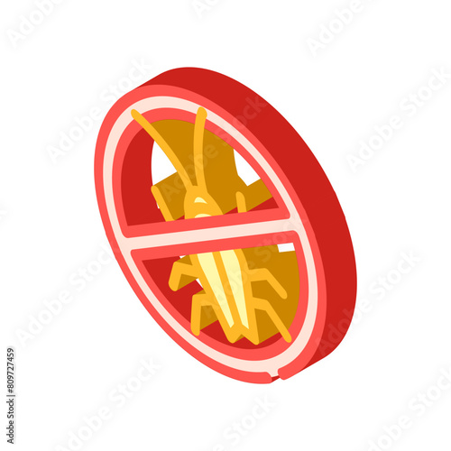 pest control urban gardening isometric icon vector. pest control urban gardening sign. isolated symbol illustration