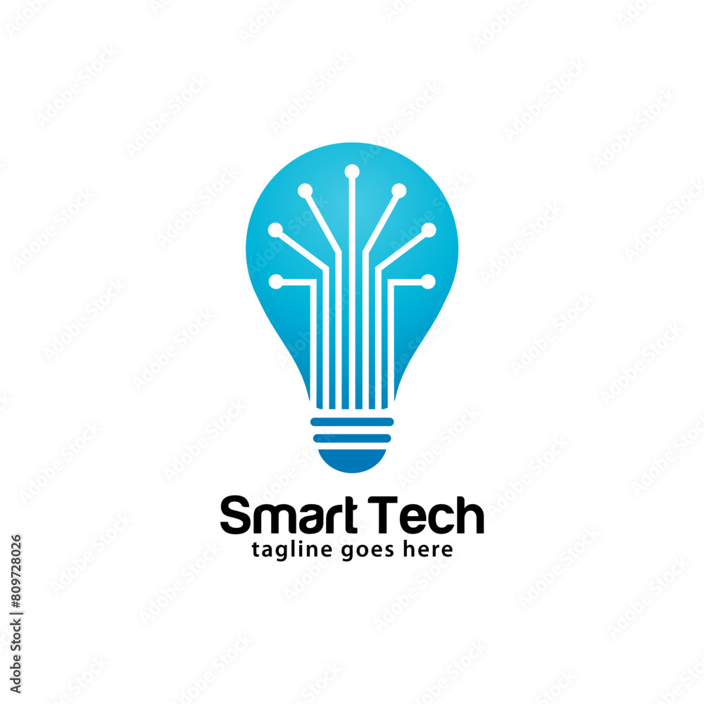 Smart tech logo design template Smart tech logo design template