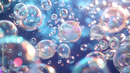 Wallpaper Mural Shiny bubble background. Torontodigital.ca