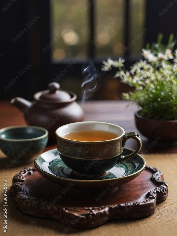 Tea Day Tribute, Herbal Organic Beverage Drink, Embracing the Tradition of Tea Ceremony