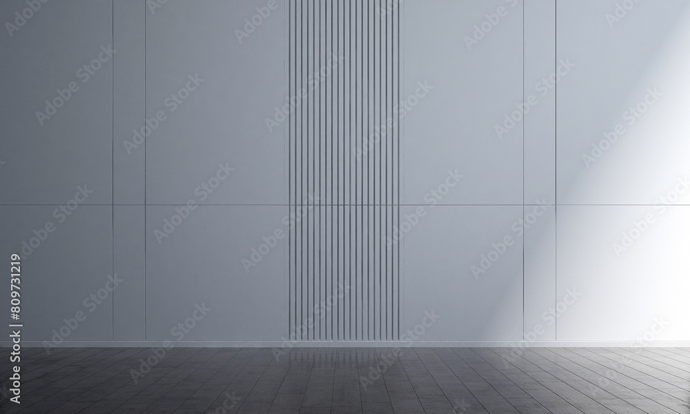 Obraz premium The modern interior design concept living roomm and white pattern wall background and white wooden floor. 3d rendering.