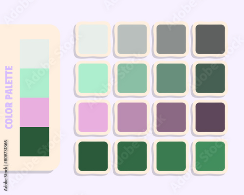 whitesmoke powderblue plum darkslategray  color theory, rgb color palette, colour matching, design 