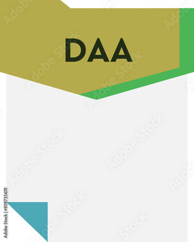 DAA File format minimal icon
