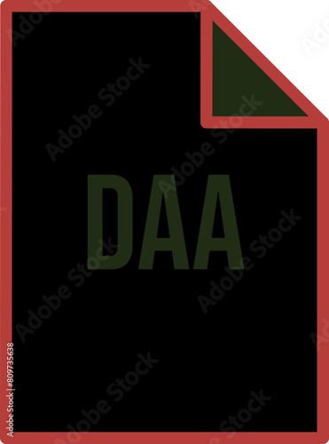 DAA File Icon fill Crisp corners