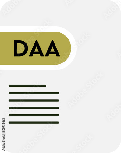 DAA File icon Maroon Flush and Wasabi color