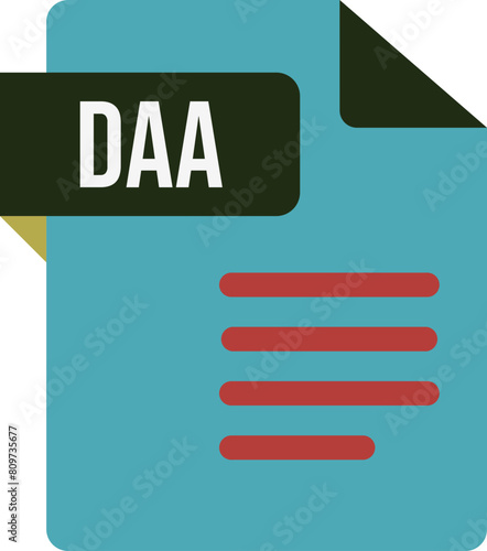 DAA File icon with Minsk and Maroon Flush color