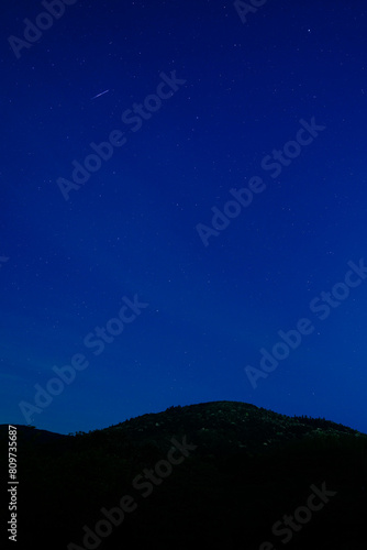 三輪山と星流