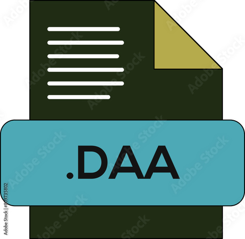 DAA  File Extension Icon fill and bebes writing