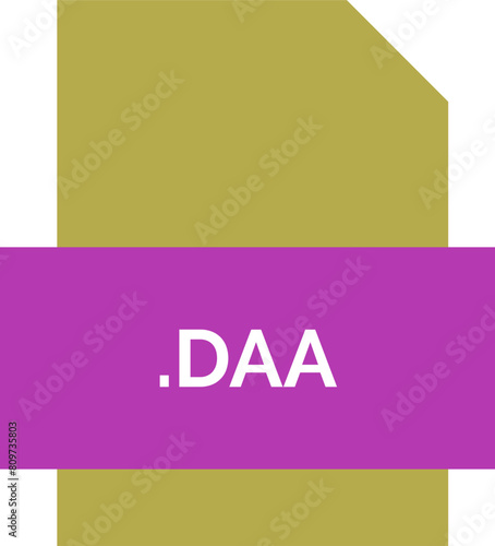 DAA  File extension Icon Fill Crisp corners with symbol