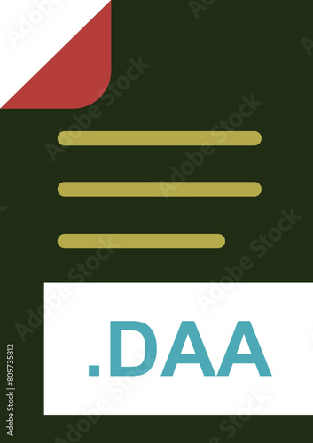 DAA  File Extension Icon minimal color  fill