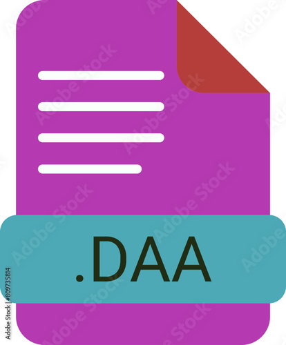 DAA  File extension Icon with symbol