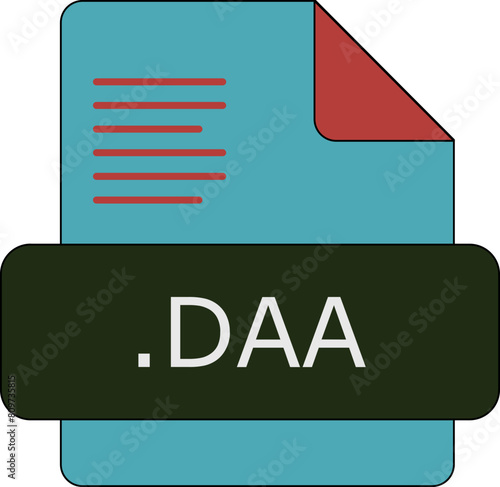 DAA  File Extension Icon Slate  fill with lines fill