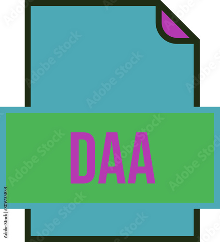 DAA  File Icon Fill and outline Crisp corners