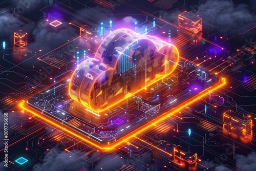 cloud computer Network technology Concept Background professional photography