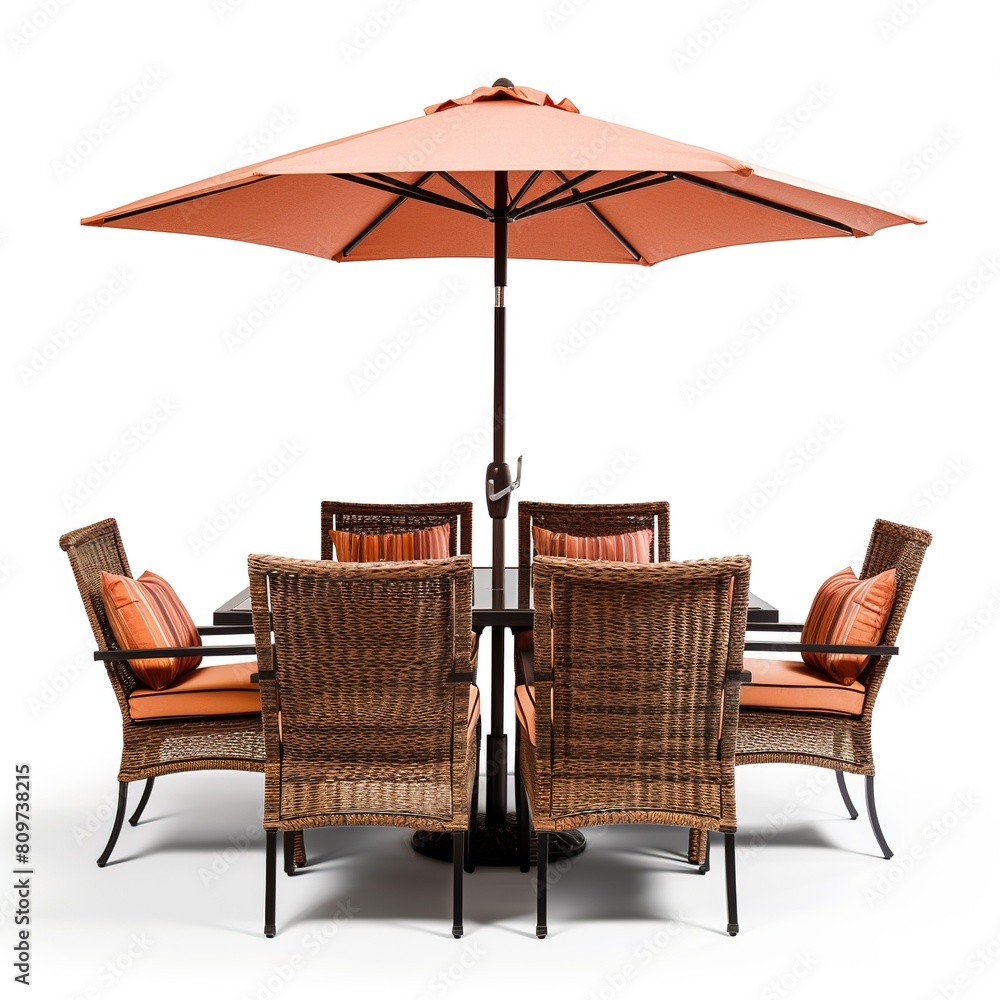 Outdoor dining set salmon Outdoor dining set salmon