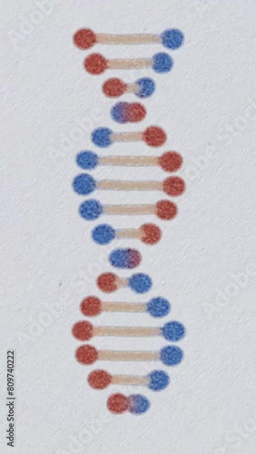 dna draving animation nice cool vertical 9x16 video footage for social media reel  photo