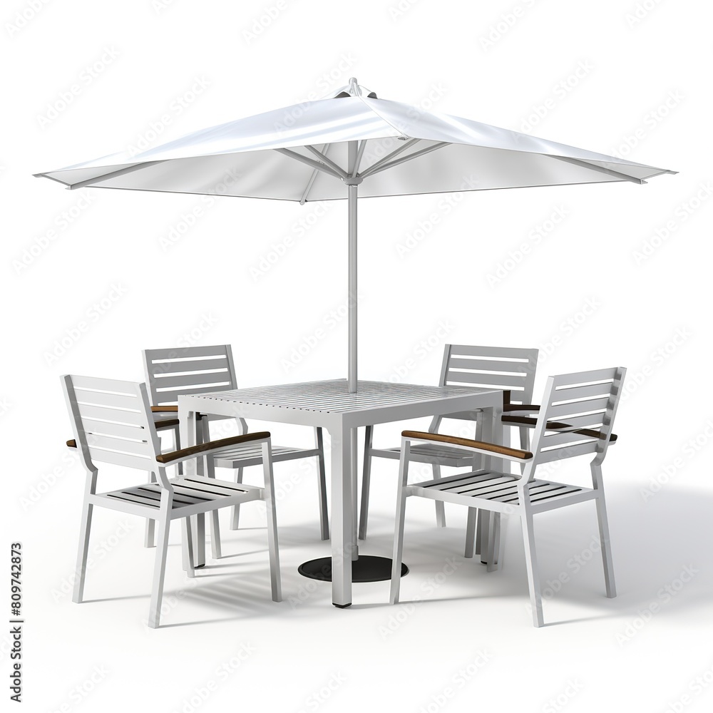 Outdoor dining set white Outdoor dining set white