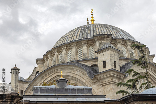 Large Dome at Nuruosmaniye Mosque Fatih Istanbul Turkey