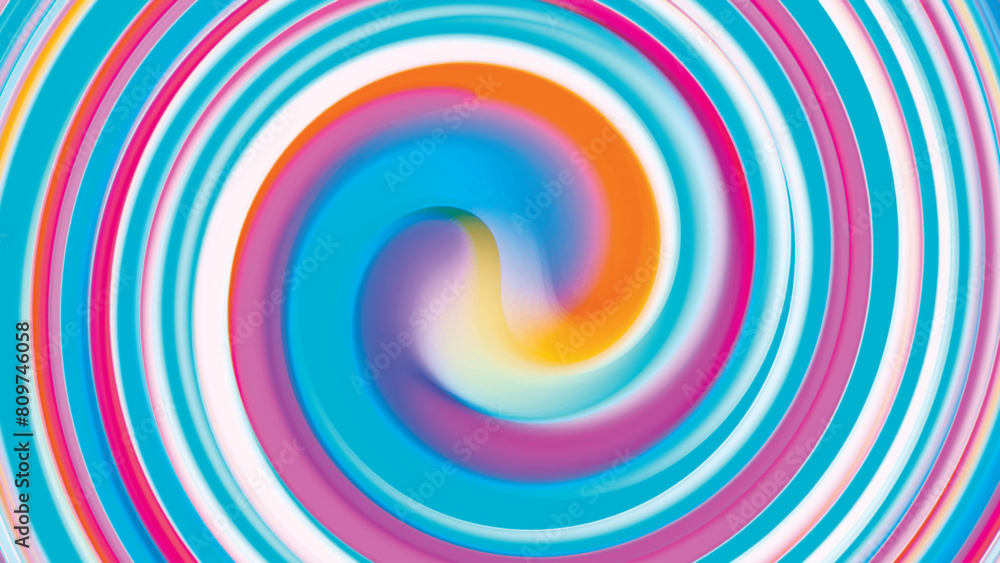 Fototapeta premium Abstract colorful radial gradient background for design as banner, advertising. Abstract blurred background of multi-colored stripes. Background for design. Vector illustration.