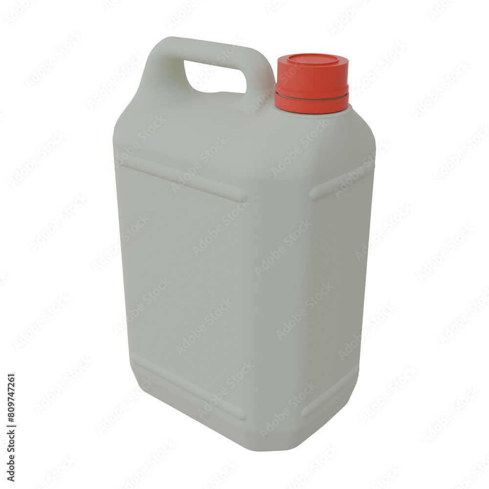 white plastic jug bottle with lid isolated - transparent background white plastic jug bottle with lid isolated - transparent background