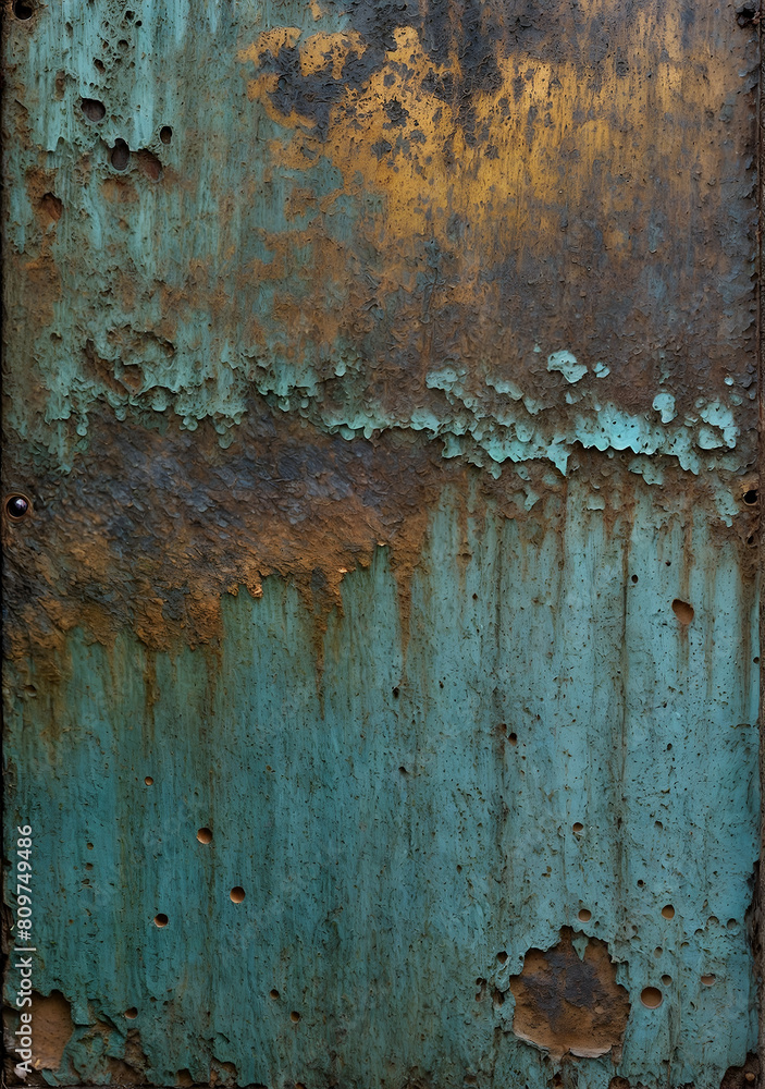 Grunge metal background texture. Industrial rusty metal background with patina.