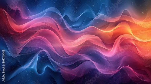 Trendy simple abstract colorful background with smooth lines