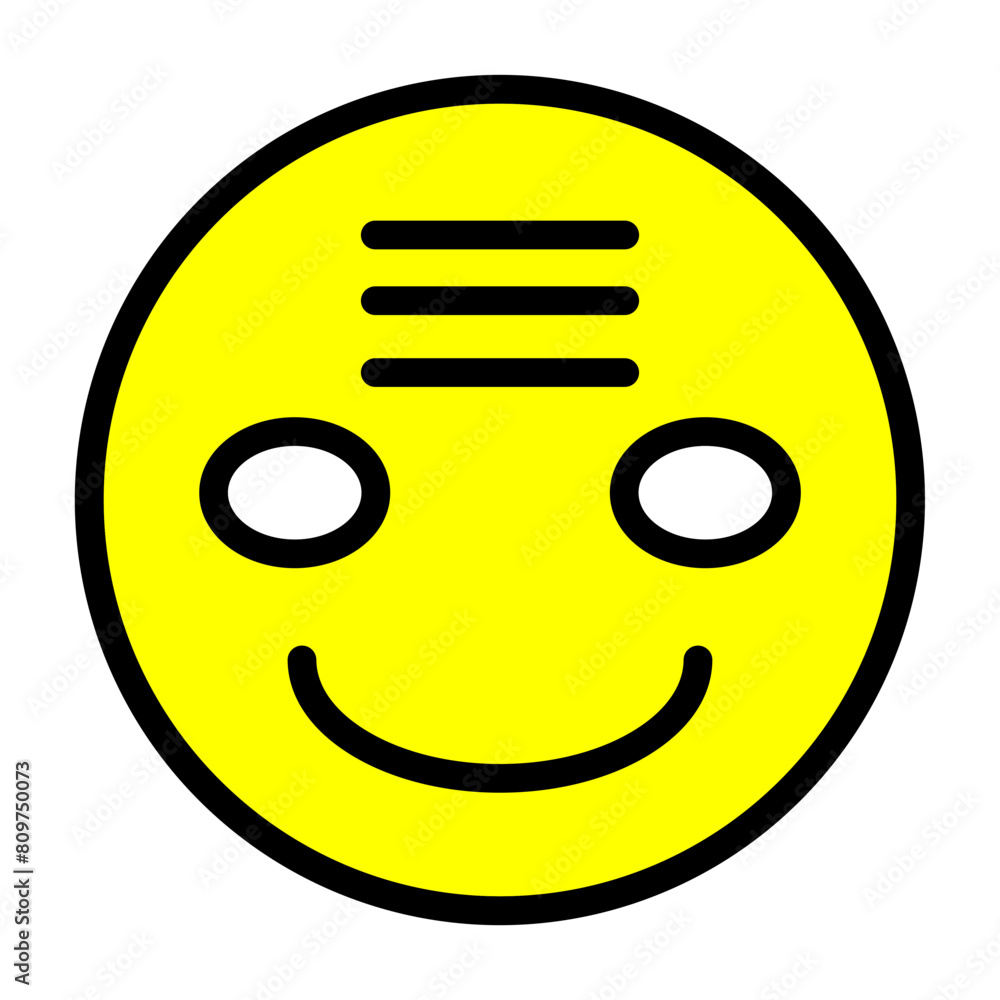 Fototapeta premium emoji pandat Line Filled Icon Design