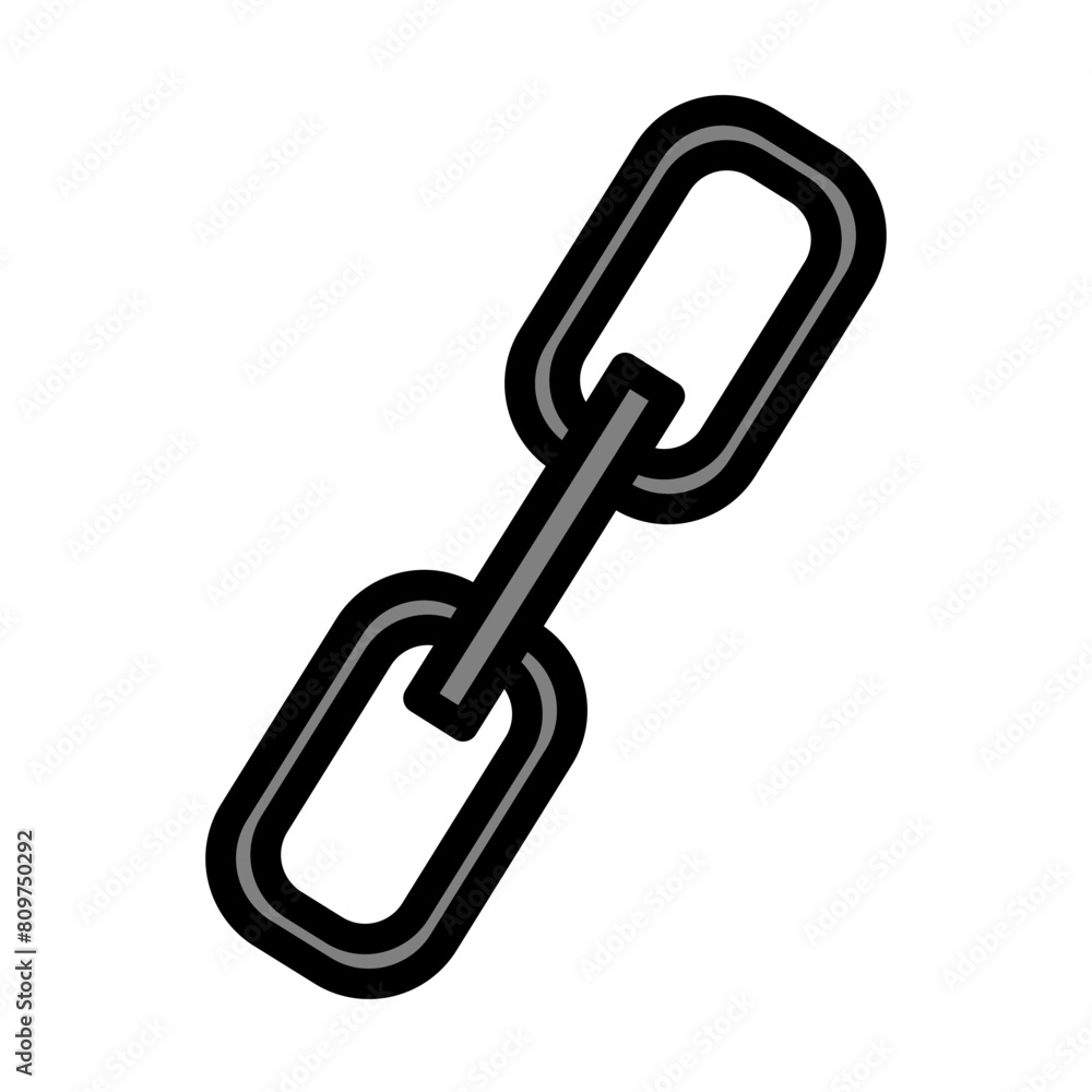 Link Building Line Filled Icon Design