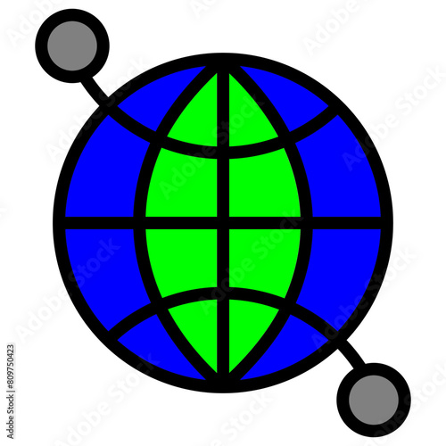 Semantic SEO Line Filled Icon Design