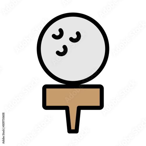 golfball Line Filled Icon Design