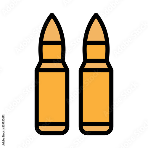 Bullet Line Filled Icon Design