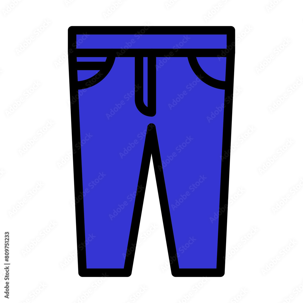 Pant Design Line Filled Icon Design Pant Design Line Filled Icon Design