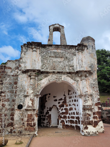 A famosa Fortress melaka. The remaining part of the ancient fortress of malacca, Malaysia