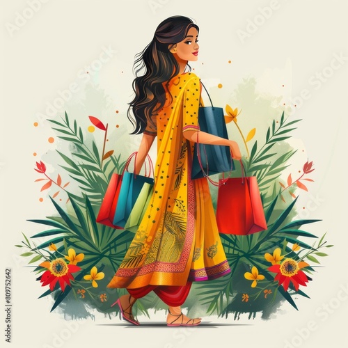 indian festive season shopping vector logos branding, Brand Guidline 