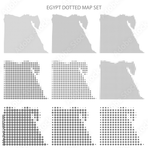 Egypt dotted map