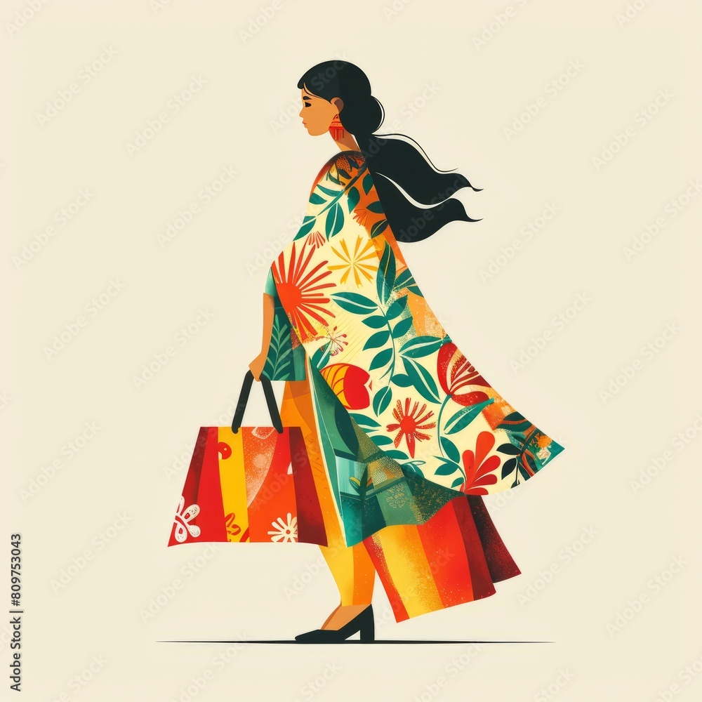indian festive season shopping vector logos branding 