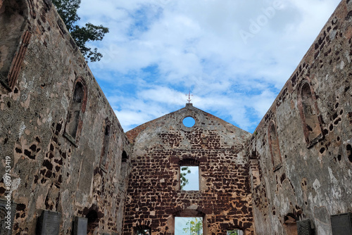Saint Paul's Church at the summit of St. Paul's Hill in Malacca City, Malaysia