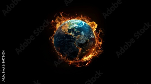The climate change fuse is lit. We must act now, or we may not be able to prevent the worst health consequences of climate change, Ai generate photo