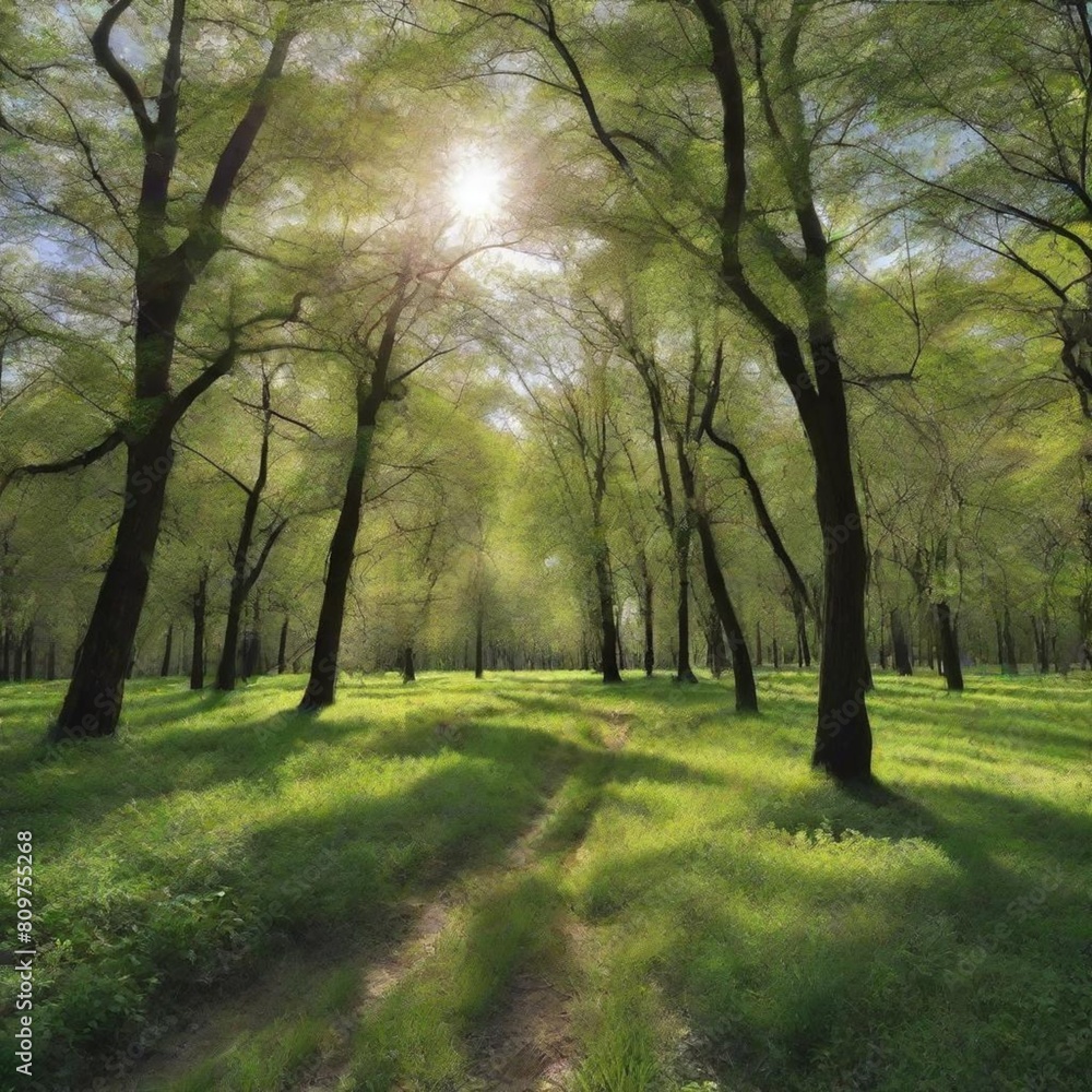 morning in the forest morning in the forest