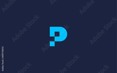 Free Download letter p with pixel logo icon design vector design template inspiration - GFXLoad