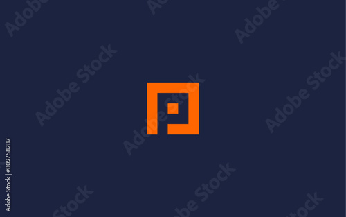 letter p with pixel logo icon design vector design template inspiration