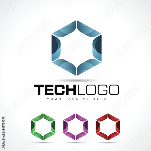 Tech Logo Design Template
