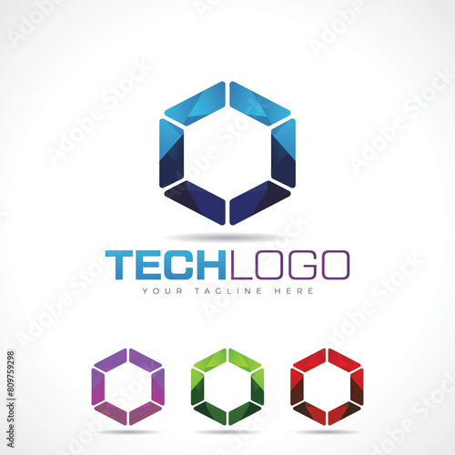 Tech Logo Design Template