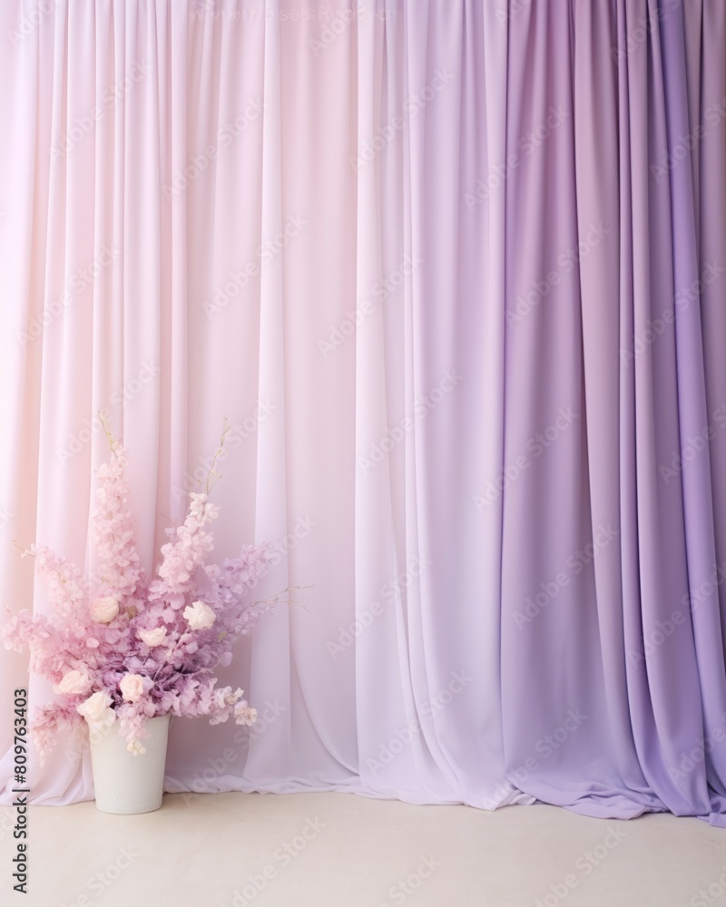 A beautiful ombre purple and pink backdrop with a bouquet of flowers in front of it. ,background A beautiful ombre purple and pink backdrop with a bouquet of flowers in front of it. ,background