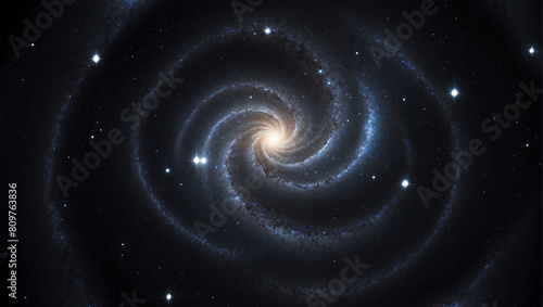 Swirl space galaxy background. outer space cosmos astronomy illustration